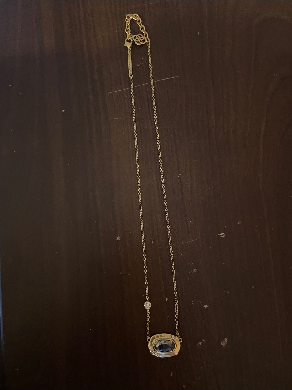 Kendra Scott Necklace with Grey Metallic Stone